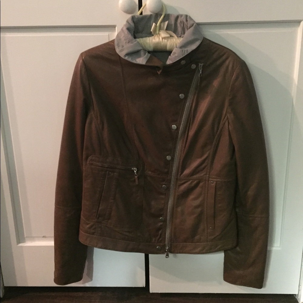 Brunello Cucinelli women’s leather jacket